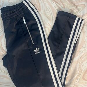 Women’s Adidas Trackpants Navy Zippers 3-stripes XS